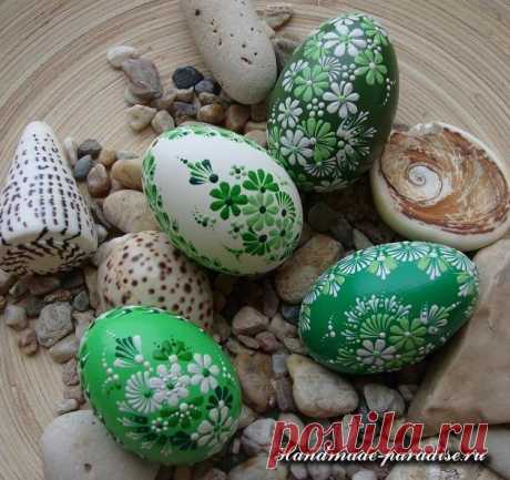Роспись пасхальных яиц горячим воском - Handmade-Paradise