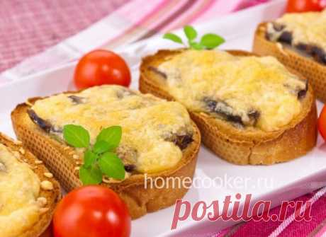 Бутерброды со шпротами и сыром в духовке - пошаговый рецепт с фото