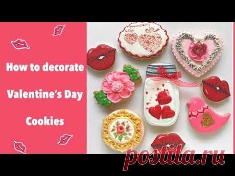 How to decorate Valentine's Day Cookies.❤️