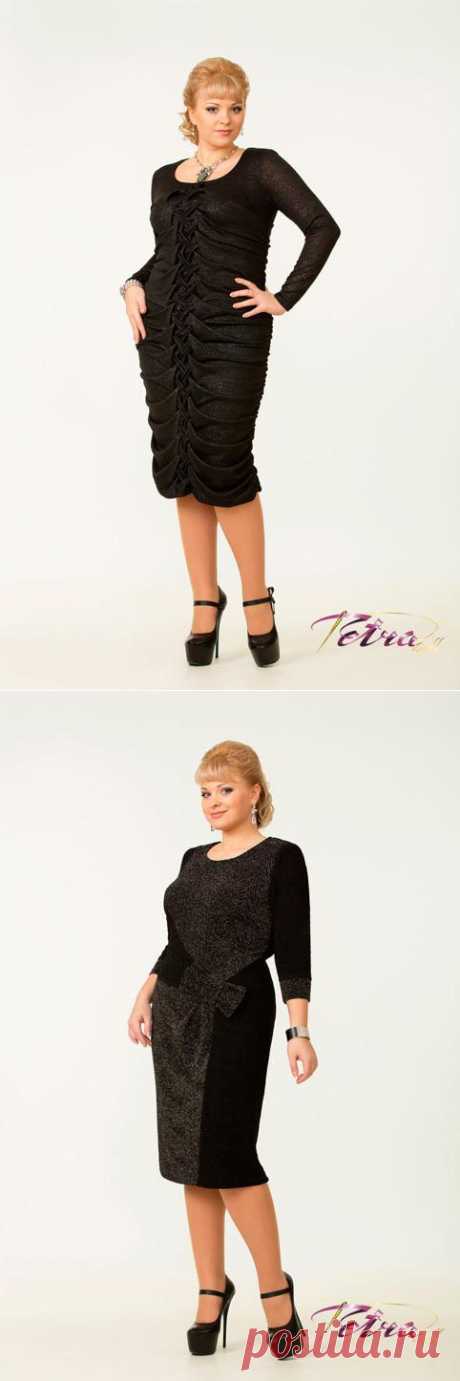 Нарядные платья для полных женщин белорусской фирмы Tetra bell. Зима 2014 - Полная модница