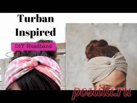 DIY Headband Out Of T shirt - Turban Inspired Headbands