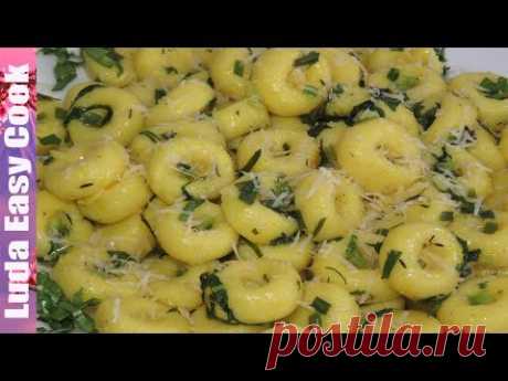 КАРТОФЕЛЬНЫЕ КЛЕЦКИ ИЛИ НЬОККИ с СЫРОМ Супер гарнир из КАРТОШКИ | GNOCCHI RECIPE LUDAEASYCOOK