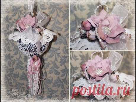 Shabby Chic Hanging Potpourri / Pomander Ball with Tresors de Luxe - YouTube