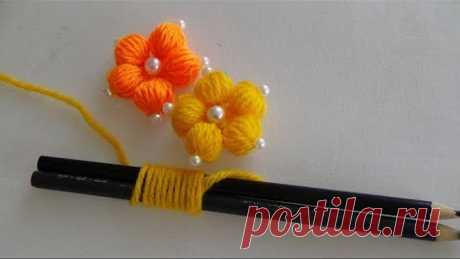 Hand Embroidery: Making Flowers With Simple Trick