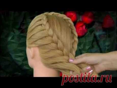 ▶ Плетение кос. Weaving braids. - YouTube