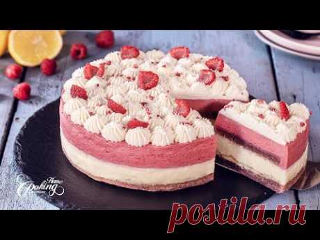 Divine White Chocolate Raspberry Mousse Cake - A Burst of Sweetness in Every Bite!