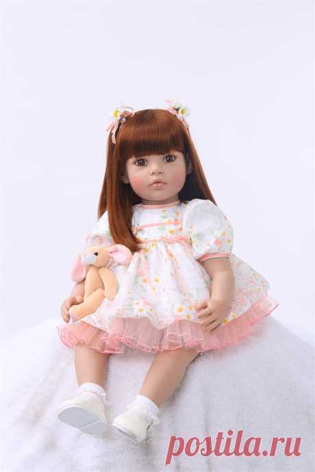 Bebe, 24 дюйма, 60 см, настоящая девочка, Реборн, мягкий силиконовый винил, Реборн, детские куклы, высокое качество, детский подарок, куклы, живые, bonecas-in Куклы from Игрушки и хобби on AliExpress