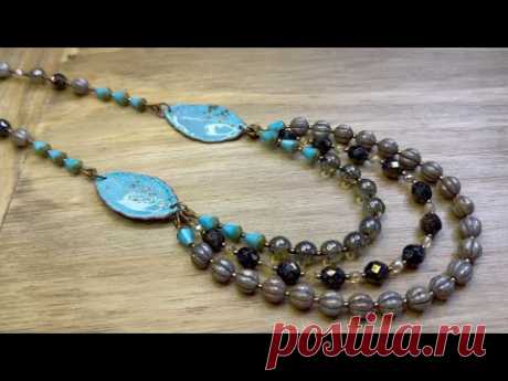 How to Make a Super Statement Necklace by Deb Floros