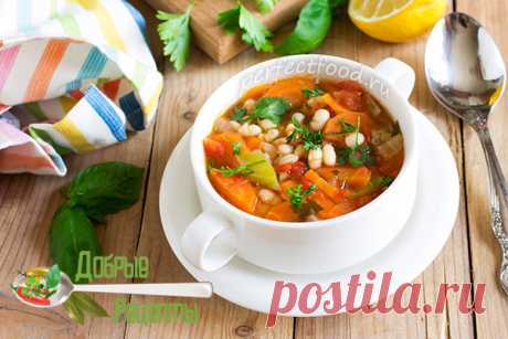 Томатный суп с фасолью по-гречески — фасолада. Рецепт с фото и видео | Вегетарианские рецепты с фото на каждый день
