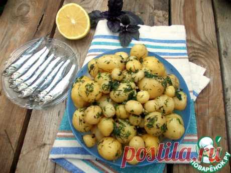 Молодой картофель с лимонно-зеленым маслом - кулинарный рецепт
