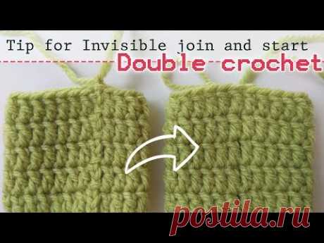 TIP 5 | Invisible join row (double crochet) nice look start stitch