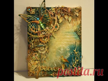 Mixed Media Canvas Tutorial "Peace"