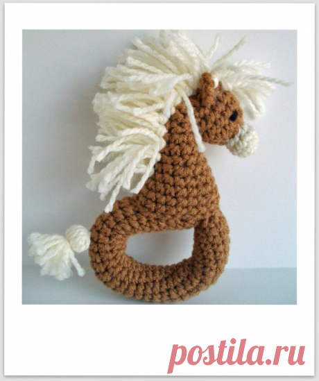 Crochet Zebra/Pony Rattle Pattern PDF