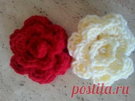 Helenmay Crochet Quick and Easy Rose DIY Tutorial