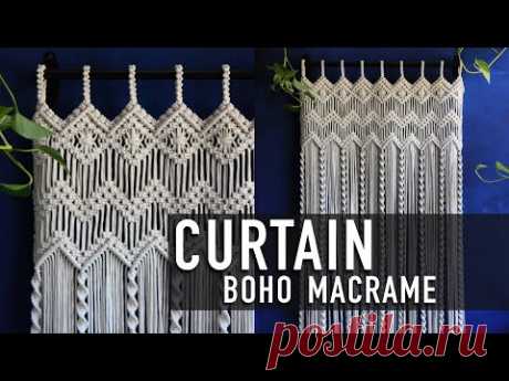 Tutorial Macrame Boho Curtain