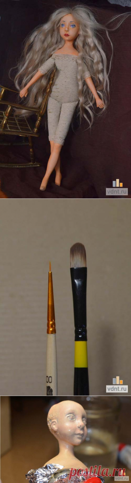 Как сделать авторскую куклу ручной работы: роспись и волосы | ВДНТ