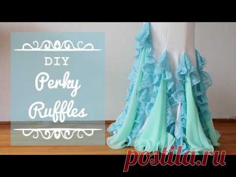 Perky Ruffles DIY - Flounce Ruffles with fishing line for more professional looking costumes!