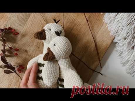 Вязаная игрушка крючком ГУСЬ ЧАСТЬ 1 crochet toy amigurumi  @Катя SHODDI CROCHET вязание крючком