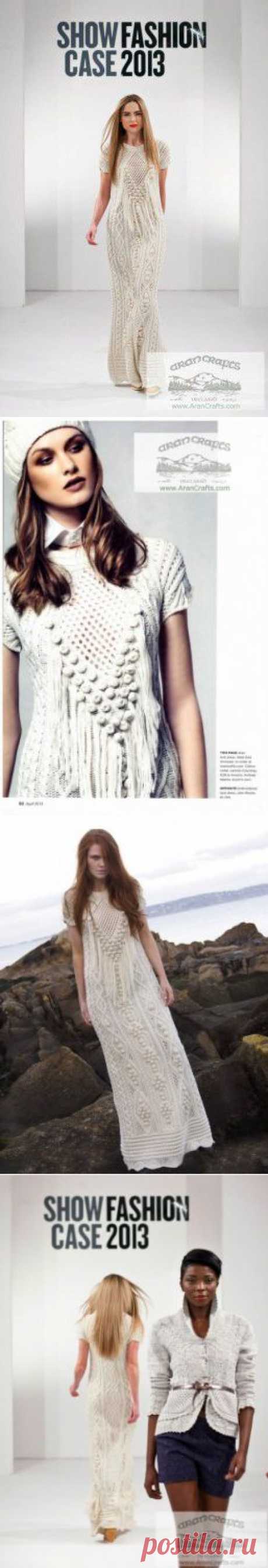 Зимнее длинное теплое платье от Natalia Kulikouskaya. | SexyCrochet.COM