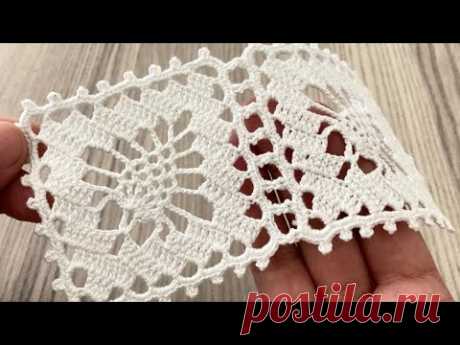 GORGEOUS Crochet Table, Napkin, Runner and Shawl Motif Tutorial