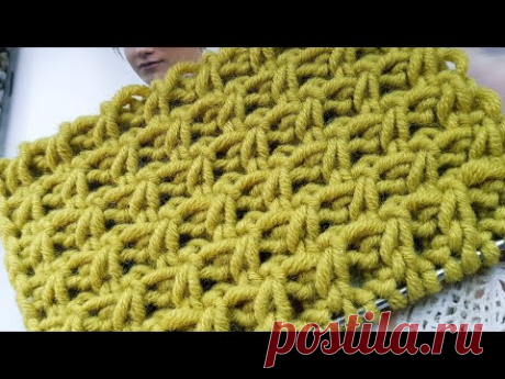 Вяжем красиво✔ Необычная, но очень простая техника✔Knitting pattern.