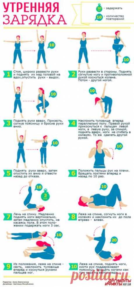 Зарядка для похудения, нормализации сна и хорошего настроения | Здоровая жизнь | Здоровье | АиФ Украина