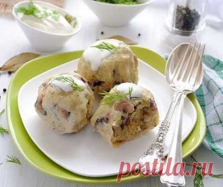 Картофельные кнедлики с грибами / Блюда из картофеля / TVCook: пошаговые рецепты c фото
