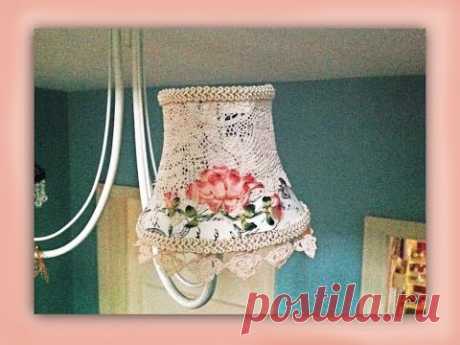 how to make a shabby chic silk embroidered lampshade