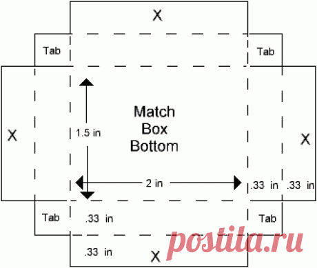 Mirkwood Designs - Match Box Template