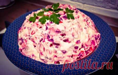 Эстонский салат «Розолье». Теперь готовлю вместо винегрета Мой любимый вариант!