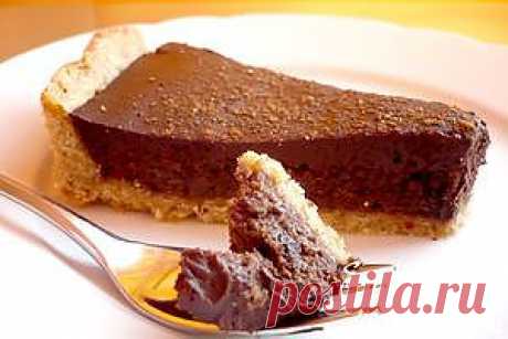 Шоколадно-сливочный тарт «Только мысли все о нем и о нем» | Кулинарные рецепты от «Едим дома!»
