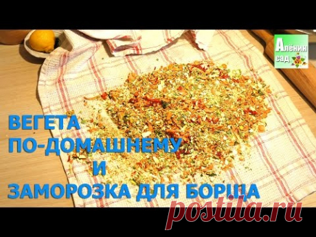 ЗАМОРОЗКА для БОРЩА и ВЕГЕТА по-домашнему! Сушим и морозим овощи на зиму 🍅