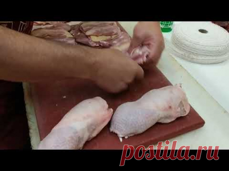 muslos de pollo rellenos