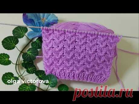 ЧУДО, КАК ХОРОШ! РЕЛЬЕФНЫЙ УЗОР СПИЦАМИ 1097 Узоры спицами KNITTING PATTERNS