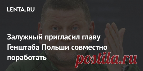 Залужный пригласил главу Генштаба Польши совместно поработать Главнокомандующий Вооруженными силами Украины (ВСУ) Валерий Залужный пообщался с польским коллегой Веславом Кукулой и пригласил его совместно поработать в бригадах и на пунктах управления. Они также обговорили возможное взаимодействие при подготовке украинских военнослужащих в Польше.