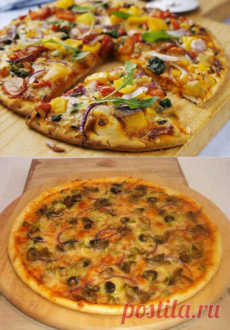 Пицца с овощами – легкие вегетарианские варианты начинок