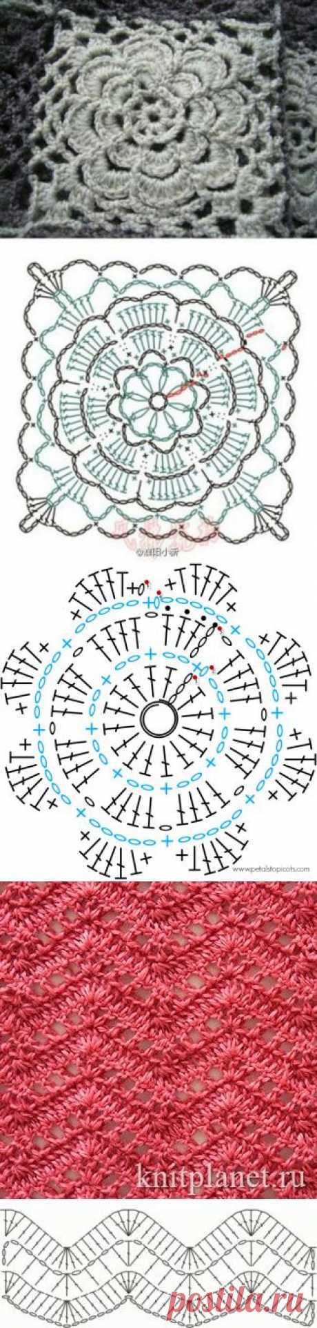 Схемы вязания крючком подборка.