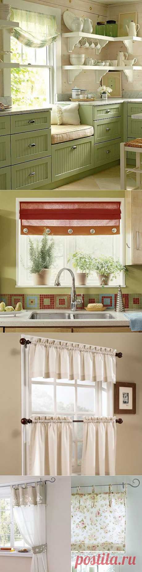 Оригинальное оформление окна на кухне | Интерьер и Дизайн