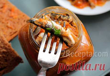 Килька в томатном соусе - пошаговый фото рецепт приготовления