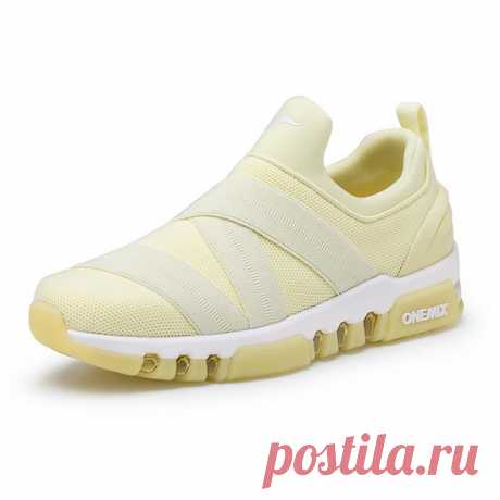 Creative Design Cream KeyBand Shoes ONEMIX Women's Breathable Sneakers