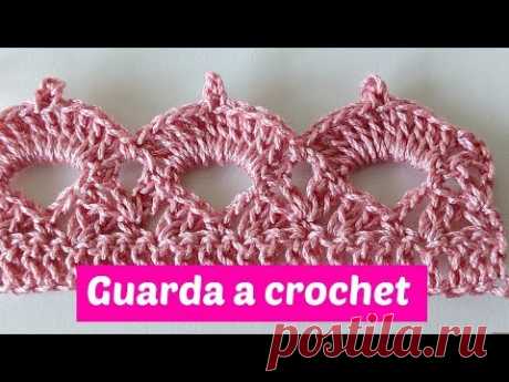 Guarda a crochet para cortinas o manteles