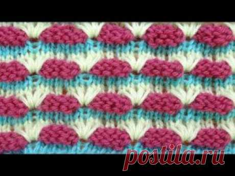 Фантазийный узор спицами для шапки   Knitting stitches   57