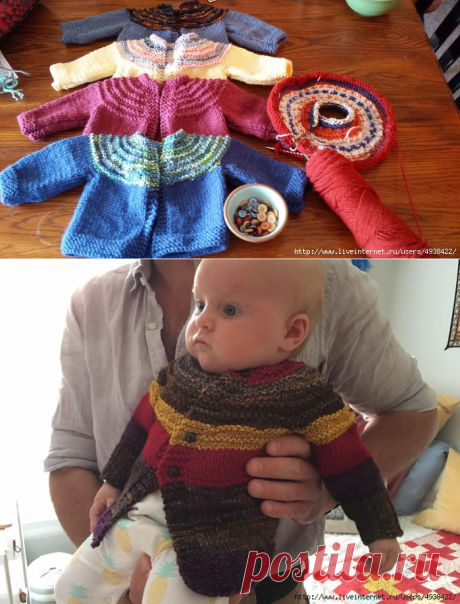 &quot;Пятичасовой свитер&quot;. Baby Boy 5 Hour Sweater by Gail Bable.