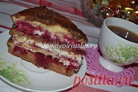 Бисквитный торт с вишней фото рецепт. | Народные знания от Кравченко Анатолия