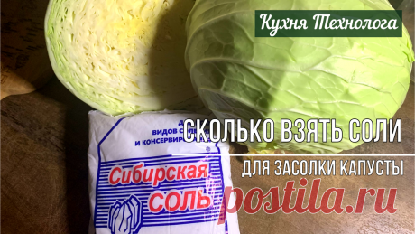 Сколько нужно соли для засолки капусты: сколько на 1 кг капусты | Кухня Технолога | Дзен