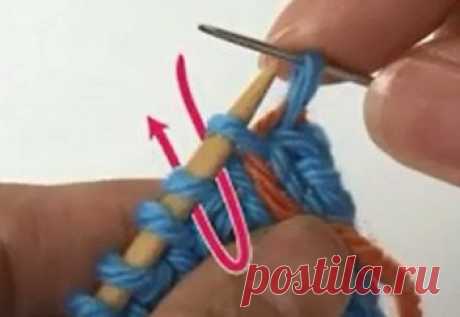 Как закрыть  резинки 1х1 с использованием иглы / Вязание спицами / Вязание спицами для начинающих
