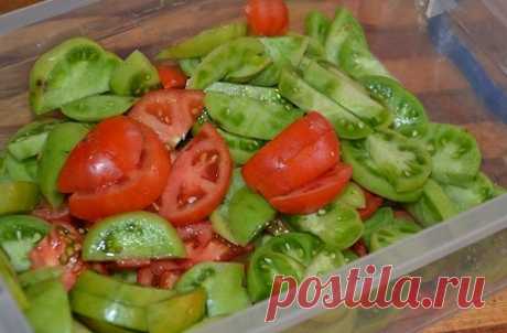 Острый салат из зеленых помидор — ❀ Мой сад заготовки