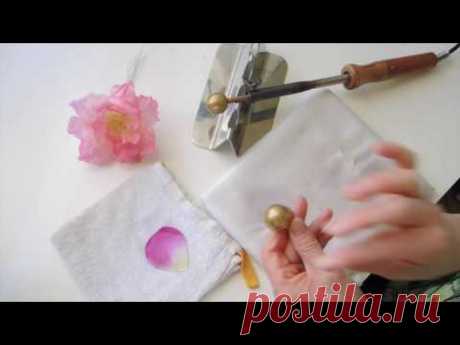 Цветы из ткани - МК по изготовлению розы с использованием булек
