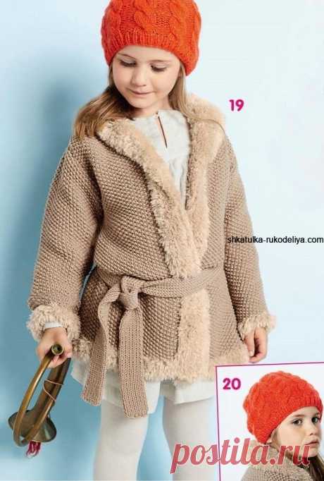 Детское пальто спицами Вязаные пальто спицами схемы бесплатно