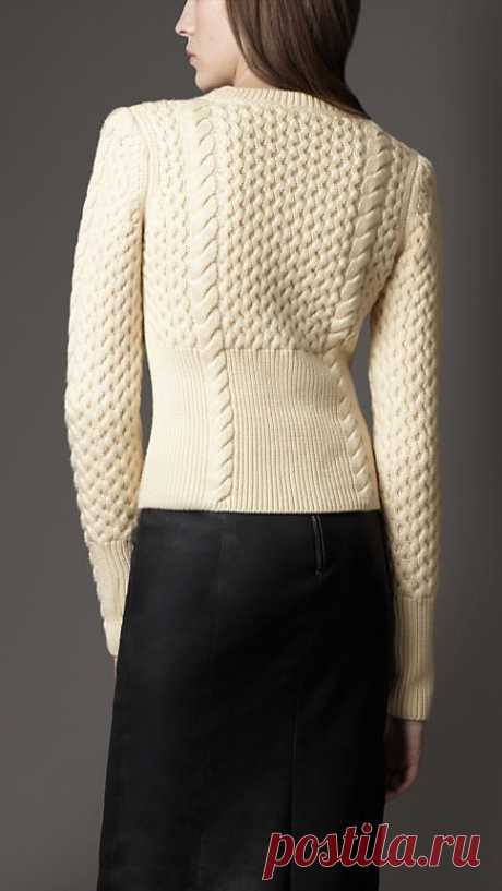 Wool Cashmere Cable Knit Sweater | Burberry